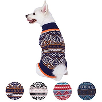 Blueberry Pet 4 Patterns Nordic Pattern Dog Sweater