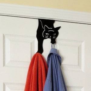 Evelots Over The Door Cat Double Hook Hanger