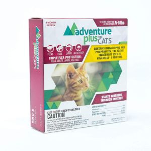 Adventure Plus Triple Flea Protection for Cats, 5-9 lbs