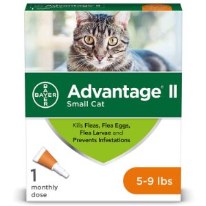 Bayer Advantage II Flea Prevention for Small Cats, 5-9 lbs