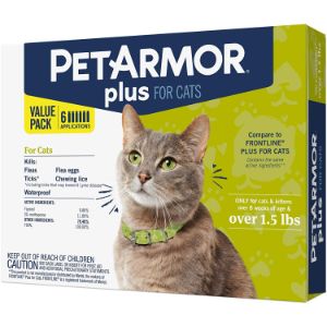 PETARMOR Plus for Cats, Flea & Tick Prevention for Cats       