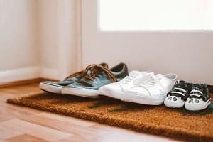 shoes on doormat
