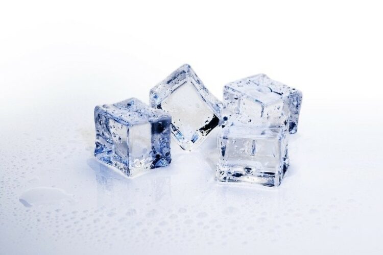 4 blocks of ice cubes