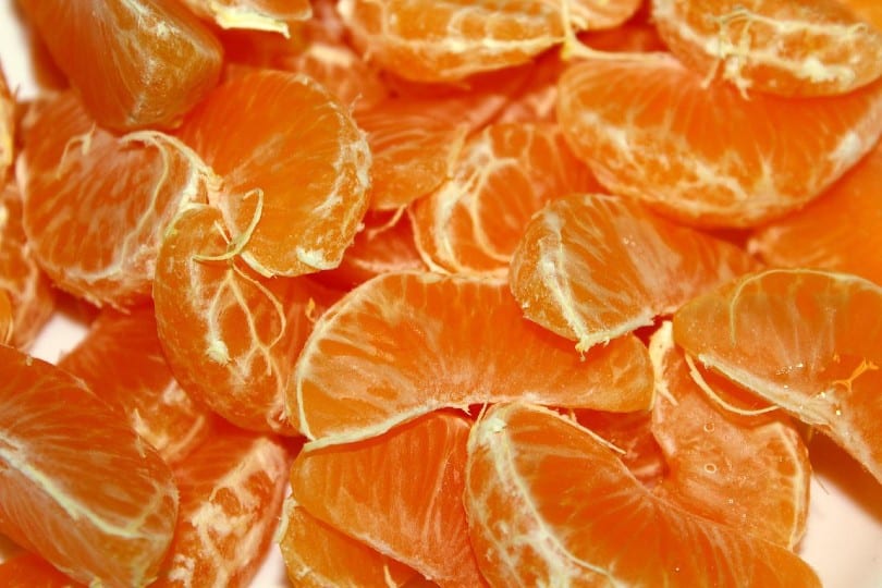peeled tangerines
