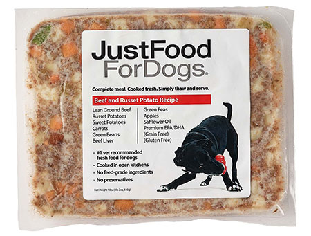 JustFoodForDogs Beef & Russet Potato Recipe Fresh Frozen Dog Food