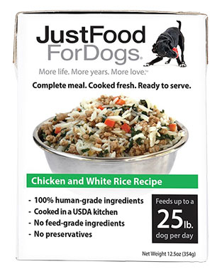 JustFoodForDogs PantryFresh Chicken & White Rice Recipe Fresh Dog Food