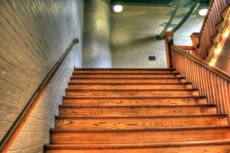brown stairs