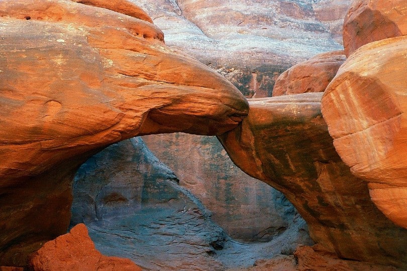 rock formation at the Arches National Park